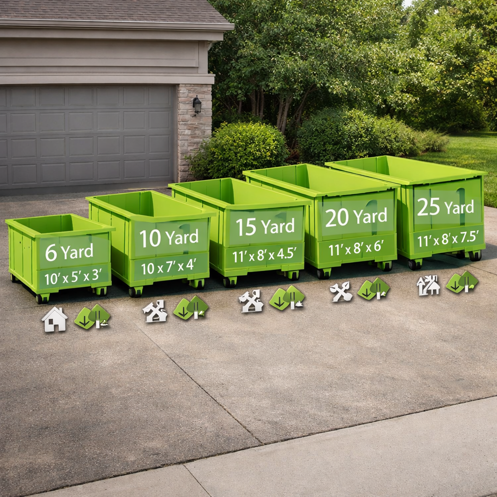 Bin There Dump That Dumpster Sizes Compared: Dimensions, Capacity, Best Uses