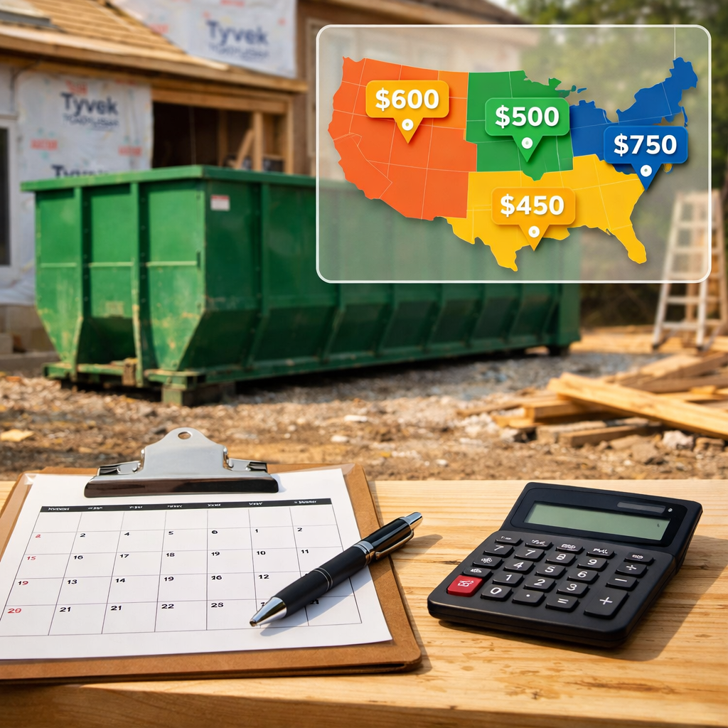 Budgeting a 30-Day Roll-Off Dumpster: True Construction Costs by Region