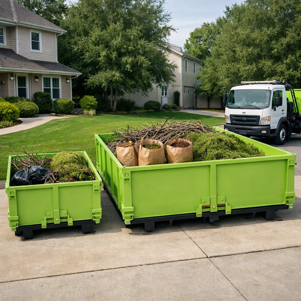Choose The Right Yard Waste Dumpster Size With Bin There Dump That