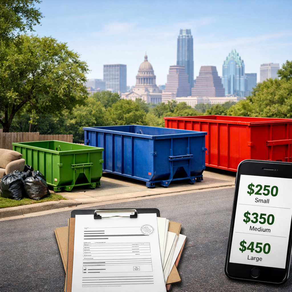 Compare Austin Dumpster Rental Prices, Sizes, and Permits for Seasonal Cleanups