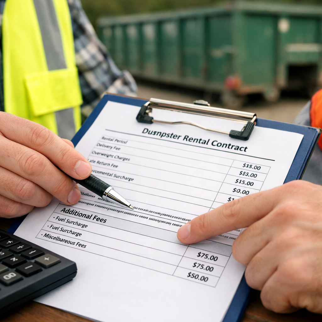 Hidden Fees in Dumpster Rental Contracts: What Professionals Watch For