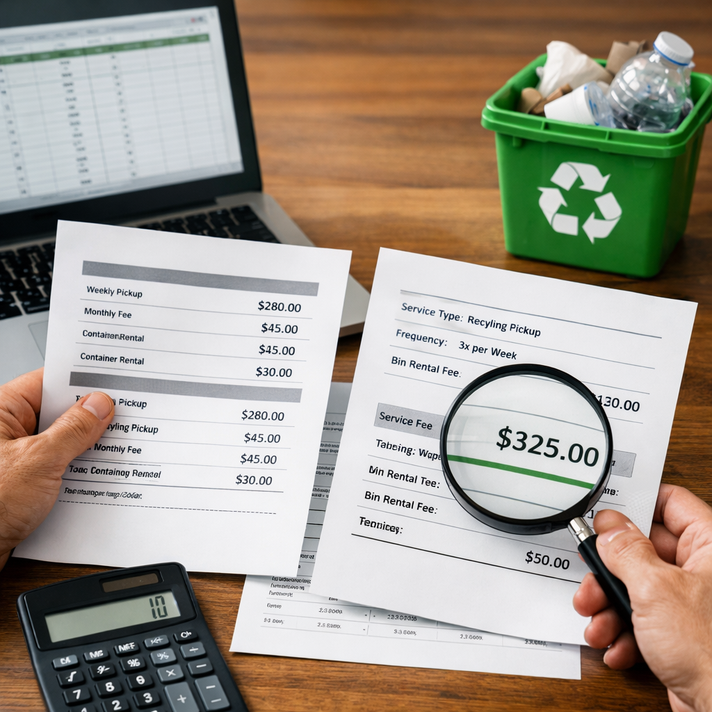 How to Compare Commercial Recycling Rates Across Providers, Step-by-Step