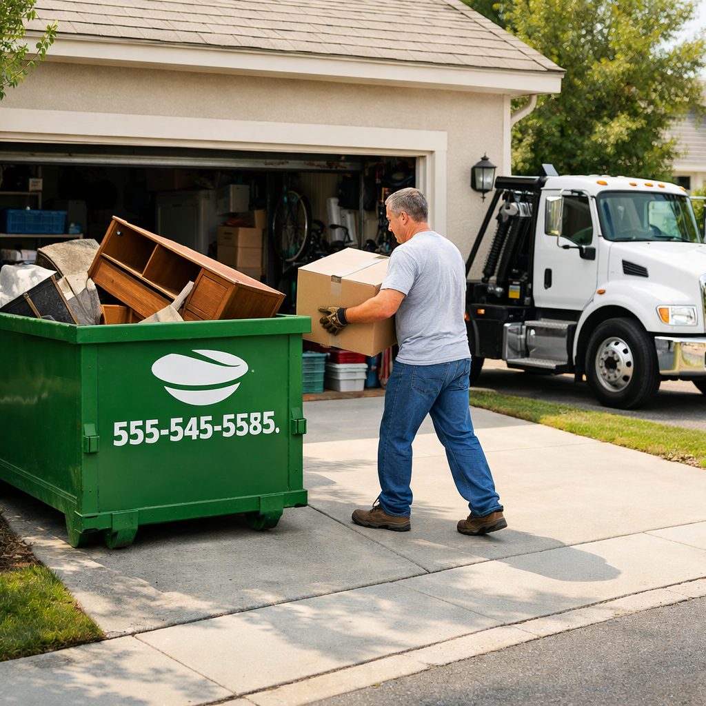 How to Rent a Dumpster for a One-Day Garage Cleanout