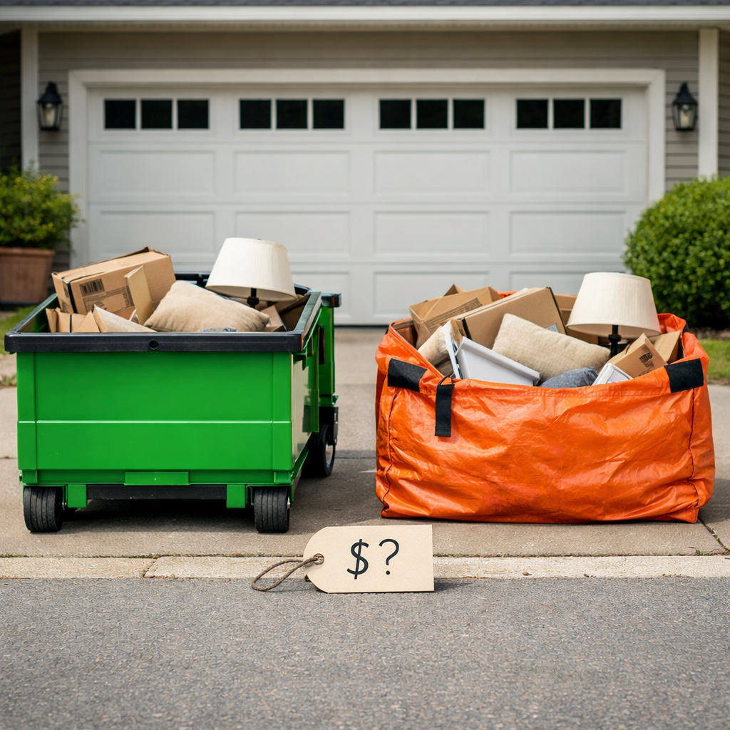 Mini Dumpster vs Bagster: Cheapest Options for Light Household Junk