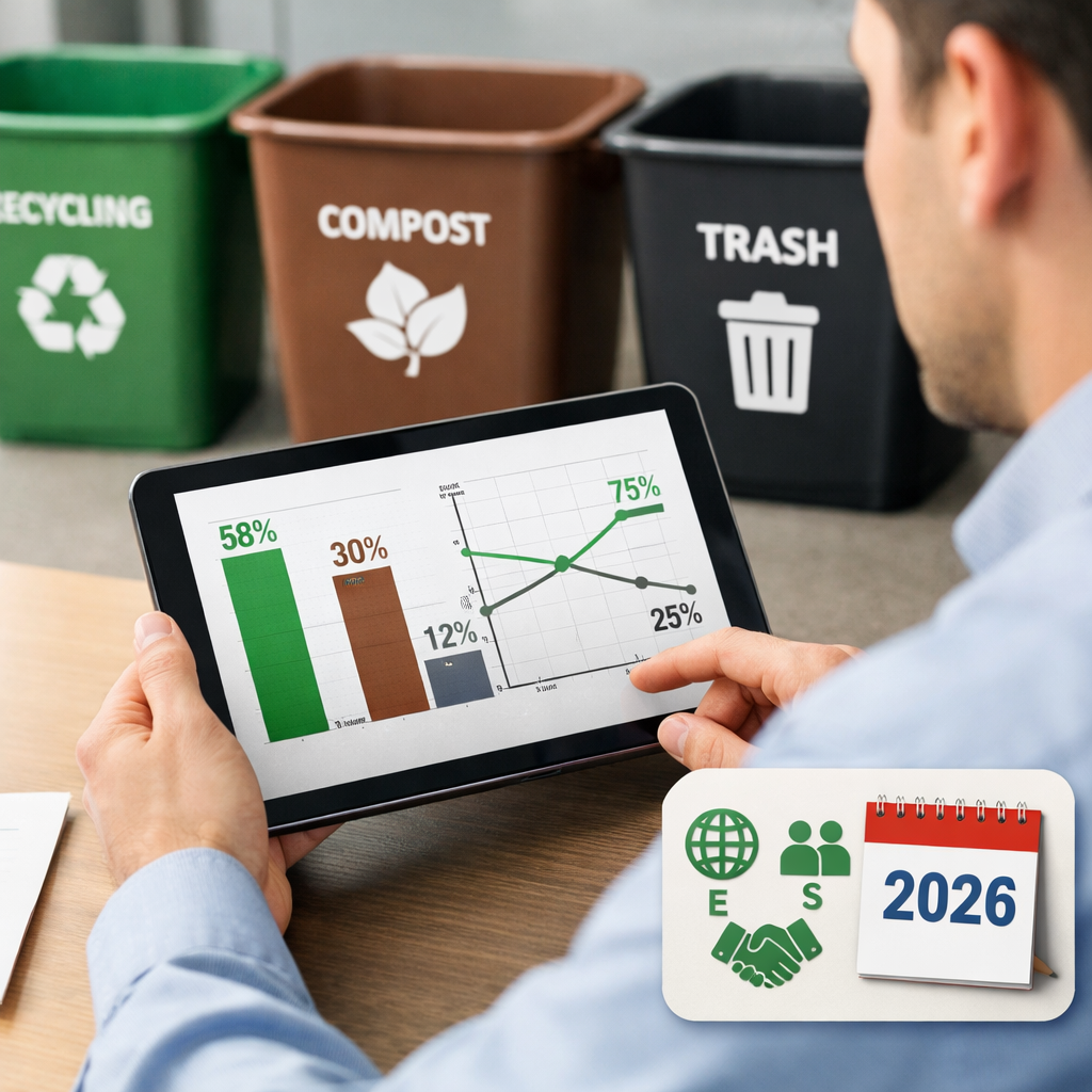 Office Waste Tracking Benchmarks and ESG Reporting Guide for 2026