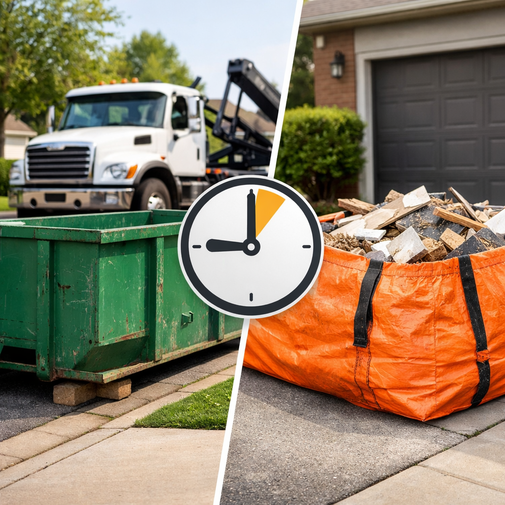 Same-Day Dumpster Rental Service Near Me: Roll-Off vs. Bagster