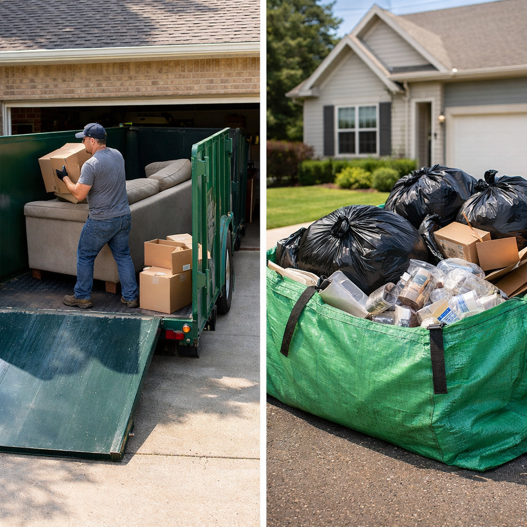 Top Walk-In Roll-Off Dumpster Companies vs. Bagsters for Garage Cleanouts